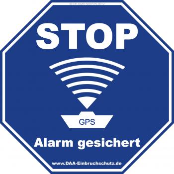 Aufkleber Schiff / Boot - Stop Alarm gesichert